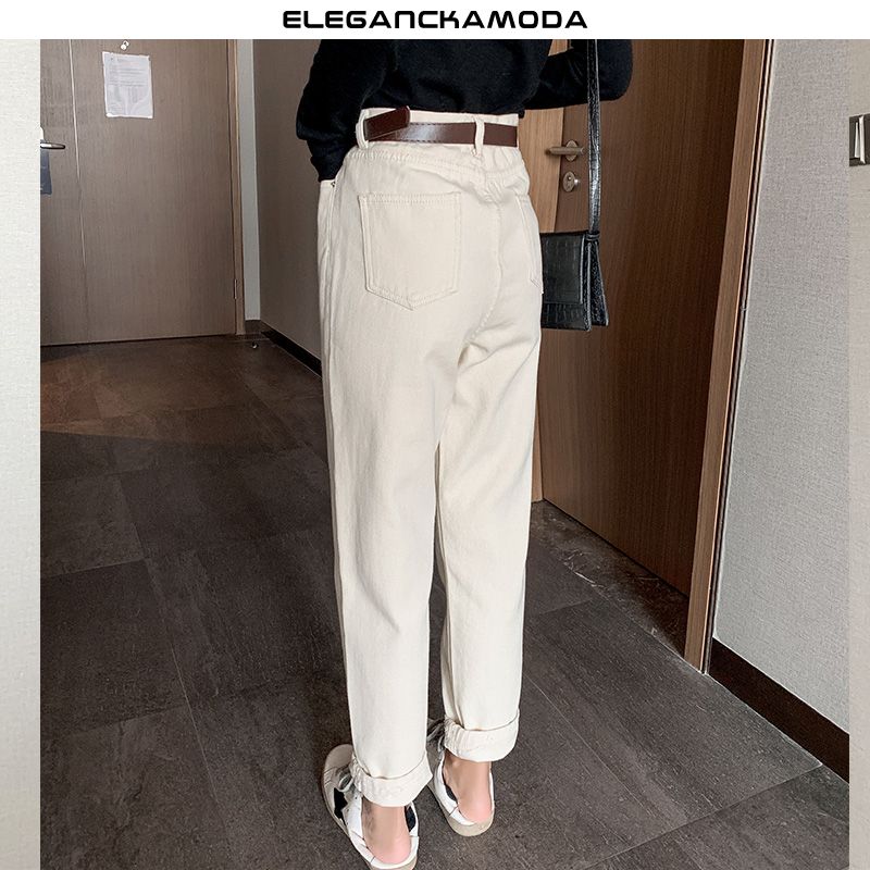 damskie spodnie casual polarowe casual elegancki szykowny wiosenny beż