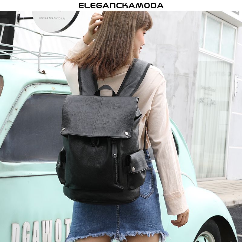 męski plecak casual flip backpack army green