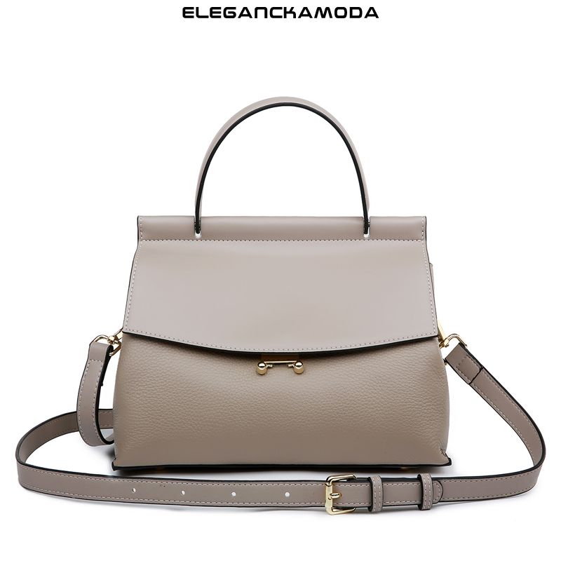 modna damska torebka w jednolitym kolorze o dużej pojemności flip messenger bag khaki