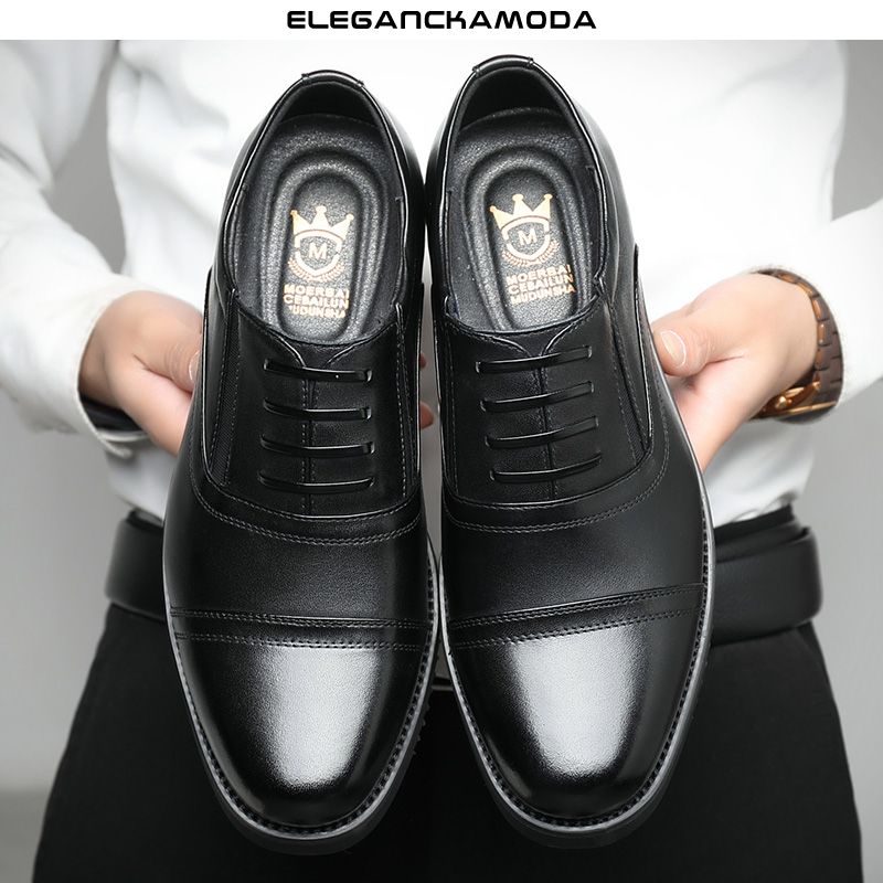 modne męskie buty oxford eleganckie buty eleganckie czarne