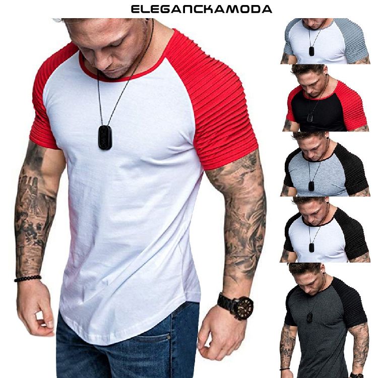 t-shirt męski z okrągłym dekoltem i krótkim rękawem fitness biały