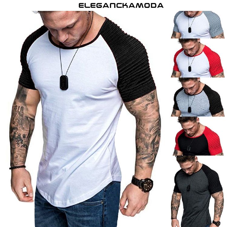 t-shirt męski z okrągłym dekoltem i krótkim rękawem fitness biały