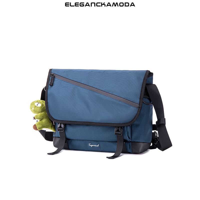 torba crossbody torba na ramię męska torba narzędziowa płócienna niebieska