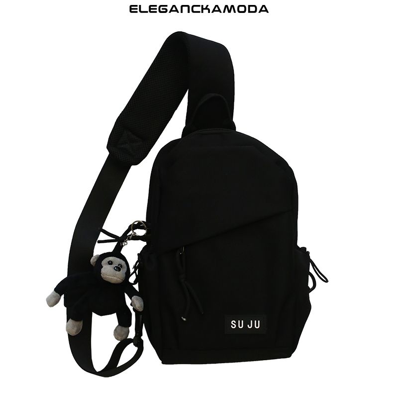 torba crossbody prosta i wszechstronna męska torba na ramię czarna