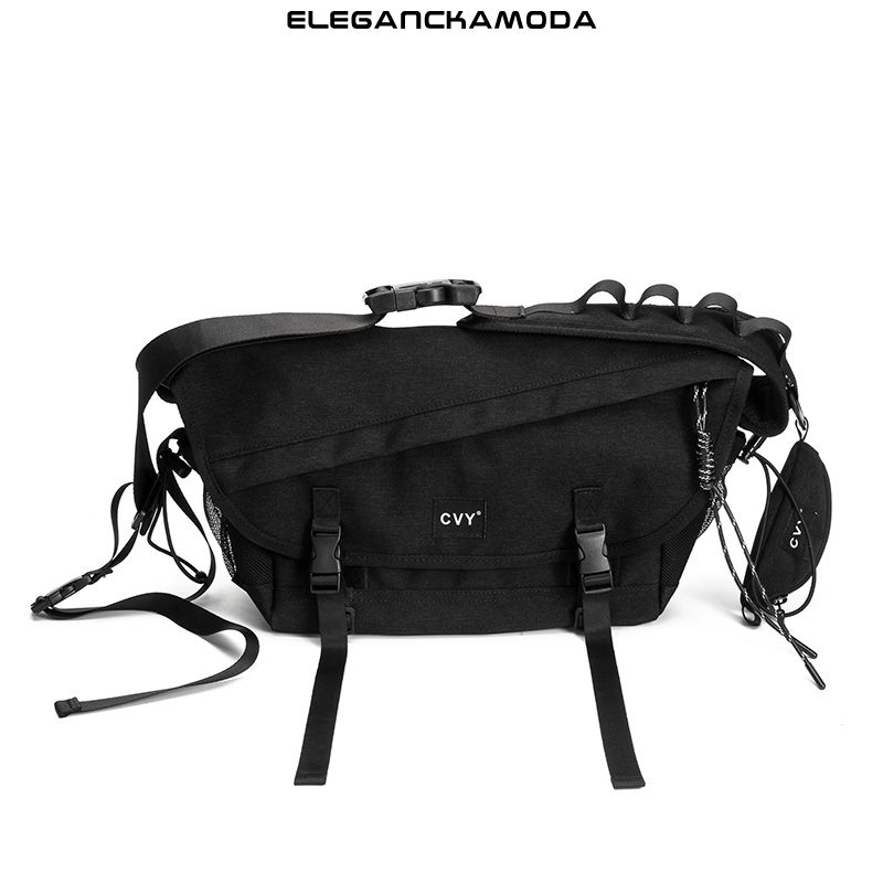 torba na ramię crossbody męska torba na narzędzia moda codzienna czarna