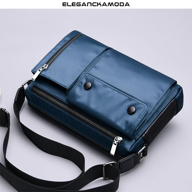 torba na ramię crossbody męska oxford summer blue