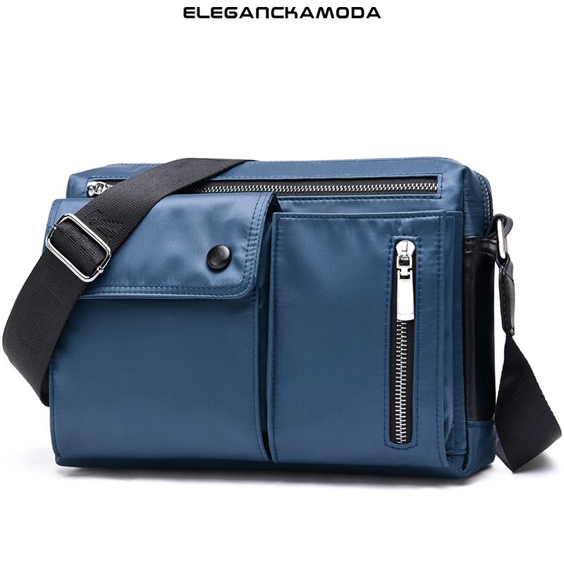 torba na ramię crossbody męska oxford summer blue