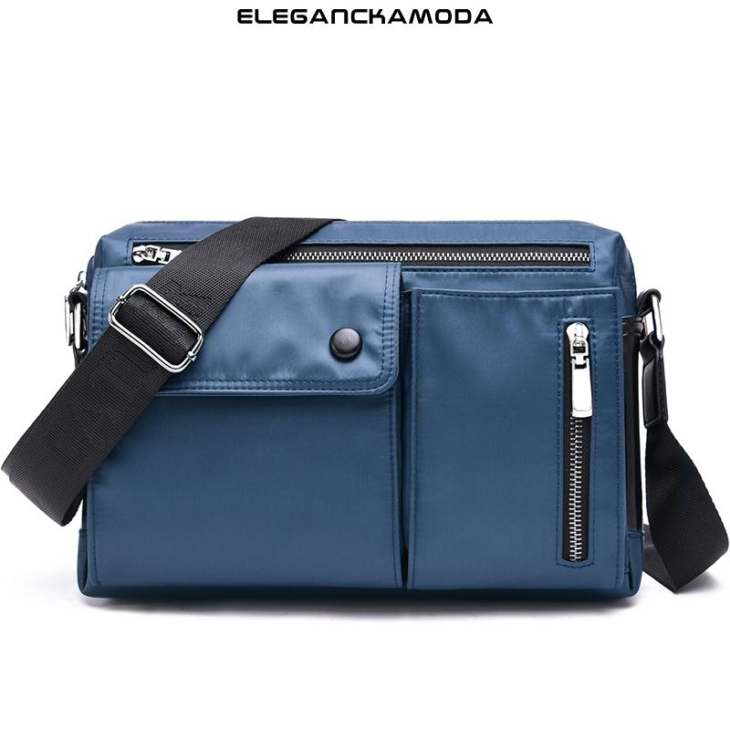 torba na ramię crossbody męska oxford summer blue